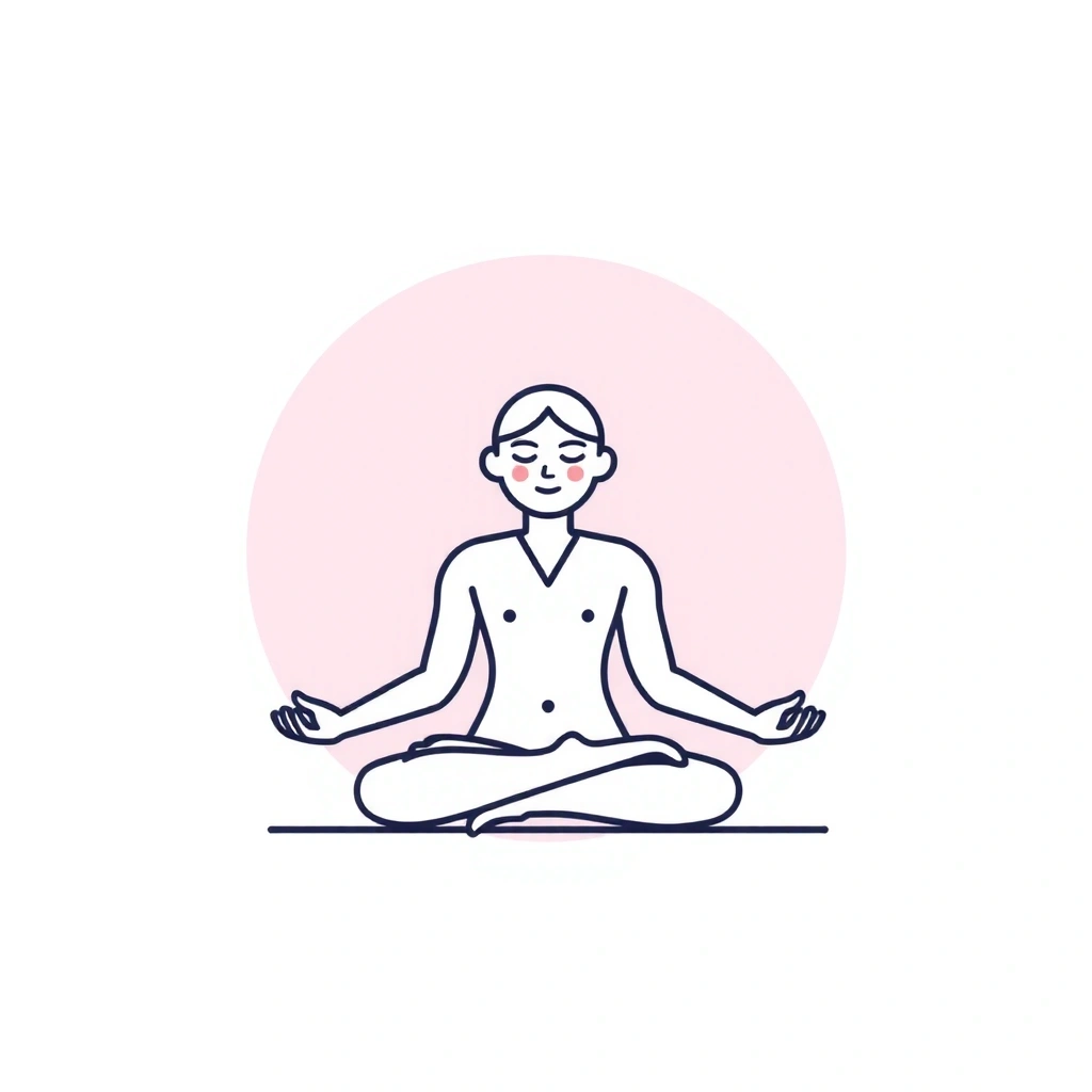 Meditation pose icon