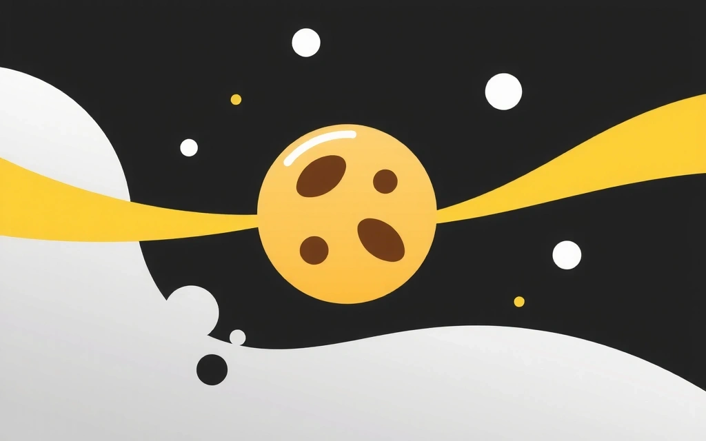 Illustration of a browser cookie icon with digital data