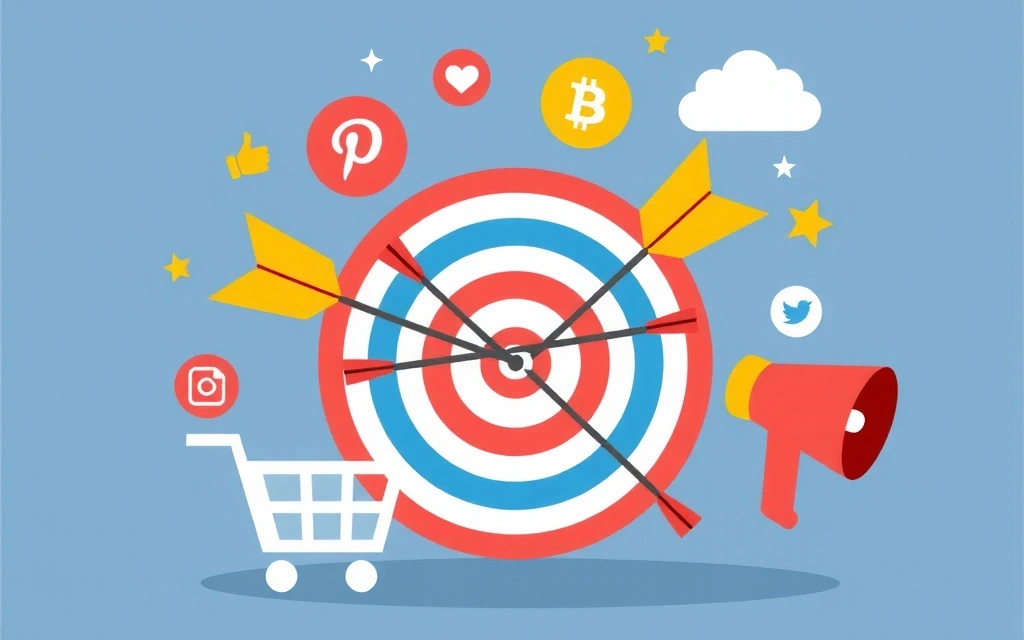 Illustration of targeted advertising and marketing strategy